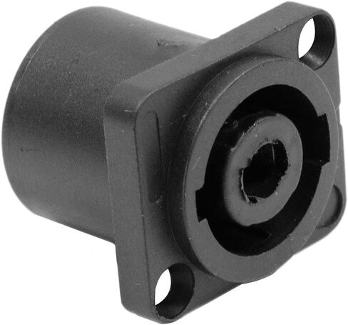 Seismic Audio - SAPT240-5Pack - 5 Pack of 4 Pole Speakon Panel Mount Connectors - Black - Fits Series D Pattern Holes Pro Audio in Saudi Arabia