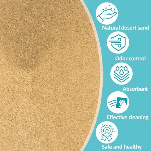 Sukh Hamster Desert Sand 47OZ - Fine Sand Bath for Reptile Hermit Crab Dwarf Hamster Chinchilla Gerbil Turtle as Zoo Med Repti Sand Substrate Hamster Bedding Cleaning Supplies Odor Control Hides Dig in Saudi Arabia