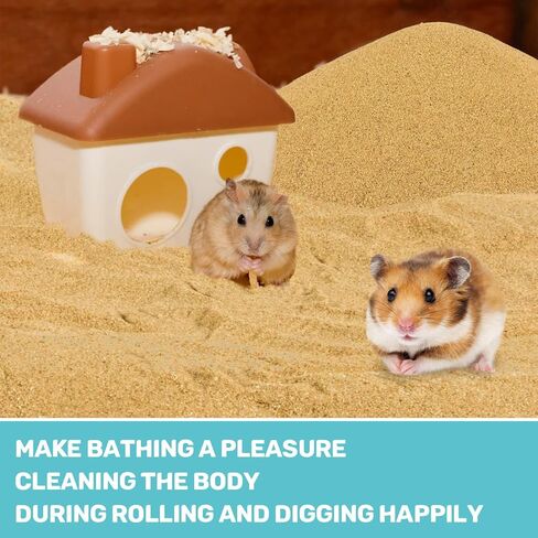 Sukh Hamster Desert Sand 47OZ - Fine Sand Bath for Reptile Hermit Crab Dwarf Hamster Chinchilla Gerbil Turtle as Zoo Med Repti Sand Substrate Hamster Bedding Cleaning Supplies Odor Control Hides Dig in Saudi Arabia