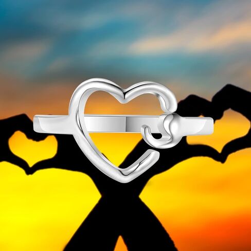 HOLLP My Story isn't Over Yet Semicolon Ring Suicide Awareness Gift Warrior Fighter Semicolon Jewelry Self Harm Awareness Suicide Survivor Gift With Card in Saudi Arabia