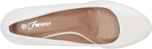 Olivia K Women's Adorable Low Wedge Heel Shoe - Easy Low Pumps - Basic Slip On, Comfort in Kuwait