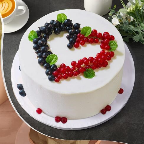 Uiifan 75 Pack Cake Boards Drum 1/2 Inches Thick Cake Drums Rounds Cardboard Base White Sturdy Cake Corrugated Cardboard for Heavy or Multi Layer Cakes, Pastry, Display(12 x 12 Inch) in Saudi Arabia