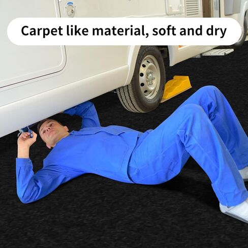AAIN 2 Pcs Oil Spill Mat,Dual Material Synthesis, Waterproof & Highly Absorbent.36x59IN Garage Floor Mats for Oil, Water & Liquids. Perfect for Gyms & Shops in Saudi Arabia