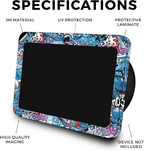 جلد لامع لامع متوافق مع Amazon Echo Show 8 (الجيل الثالث، 2023) - أزرق ميني - غطاء لاصق واقٍ من الفينيل 3M ممتاز - سهل الاستخدام | صُنع في الولايات المتحدة الأمريكية بواسطة MightySkins in Kuwait