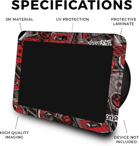 جلد لامع لامع متوافق مع Amazon Echo Show 8 (الجيل الثالث، 2023) - أزرق ميني - غطاء لاصق واقٍ من الفينيل 3M ممتاز - سهل الاستخدام | صُنع في الولايات المتحدة الأمريكية بواسطة MightySkins in Kuwait