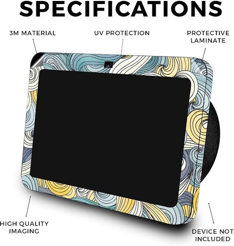 جلد لامع لامع متوافق مع Amazon Echo Show 8 (الجيل الثالث، 2023) - أزرق ميني - غطاء لاصق واقٍ من الفينيل 3M ممتاز - سهل الاستخدام | صُنع في الولايات المتحدة الأمريكية بواسطة MightySkins in Kuwait