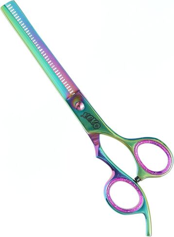 XEXO Curved Dog Grooming Scissors - Professional Dog Grooming Scissors - Comfortable Grip and High-Grade Stainless Steel Screw - 7.5" Inch Stainless Steel Curved Shears in Saudi Arabia