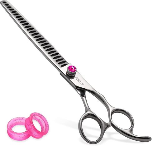 Chunkers Dog Grooming Scissors 7.0 in Professional Thinning Shears for Dogs Pet Grooming Scissors Chunkers Shears Dog Grooming Japan 440C 70% Thinning Rate 18 Teeth(7.0'',Chunkers) in Kuwait