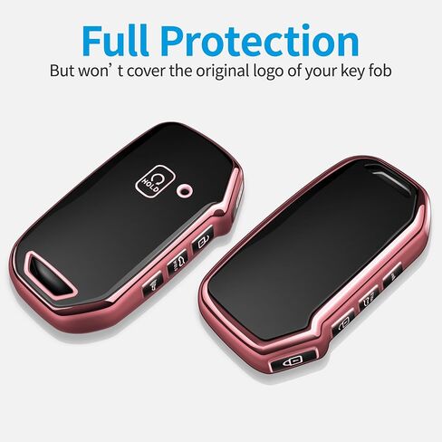 Tukellen for Kia Key Fob Cover,Special Soft TPU Key Case Cover Protector Compatible with Cerato Ceed Forte NIRO Sorento Seltos Sportage Soul Telluride Remote/Smart Key,Key Shell-Pink in Saudi Arabia