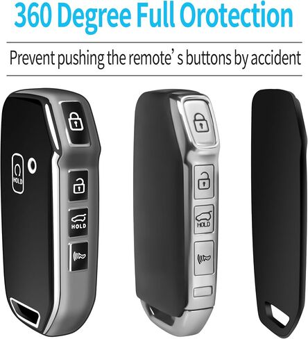 Tukellen for Kia Key Fob Cover,Special Soft TPU Key Case Cover Protector Compatible with Cerato Ceed Forte NIRO Sorento Seltos Sportage Soul Telluride Remote/Smart Key,Key Shell-Pink in Saudi Arabia