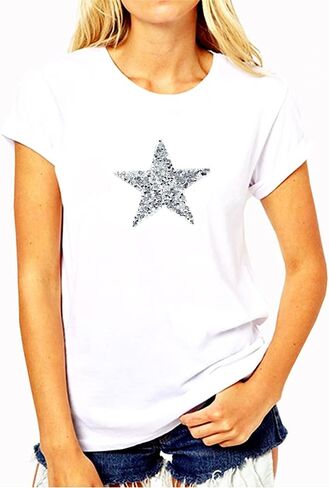 JKJF واضح حجر الراين ستار بقع يزين بقع زينة الملابس التصحيح للجينز والسترات أكياس حقائب الظهر القبعات الأحذية الملابس الزينة DIY Artcrafts الفضة 8 قطع 4 سم 6 سم 8 سم 11 سم in Kuwait