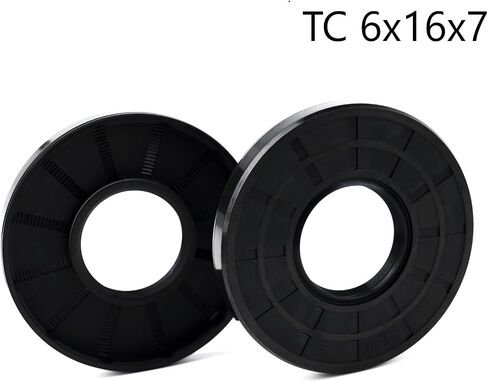 XIKE 2PCS Oil Seal, Lip Seals TC 7mm x 16mm x 8mm Nitrile Rubber Cover Double Lip with Spring,Oil Shaft Seal Fit for Bearing Shaft in Saudi Arabia