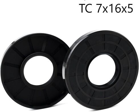 XIKE 2PCS Oil Seal, Lip Seals TC 7mm x 16mm x 8mm Nitrile Rubber Cover Double Lip with Spring,Oil Shaft Seal Fit for Bearing Shaft in Saudi Arabia