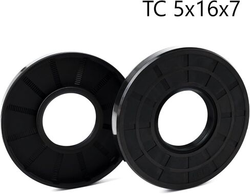 XIKE 2PCS Oil Seal, Lip Seals TC 7mm x 16mm x 8mm Nitrile Rubber Cover Double Lip with Spring,Oil Shaft Seal Fit for Bearing Shaft in Saudi Arabia