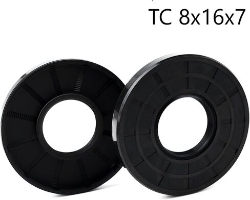 XIKE 2PCS Oil Seal, Lip Seals TC 7mm x 16mm x 8mm Nitrile Rubber Cover Double Lip with Spring,Oil Shaft Seal Fit for Bearing Shaft in Saudi Arabia
