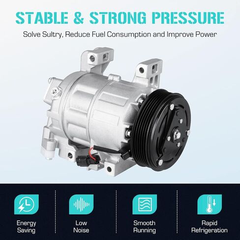 AC Compressor with A/C Clutch Fits for Nissan Altima 2.5S 2.5SR 2013 2014 2015 2016 2017 2018, 10000752 140919 in Saudi Arabia