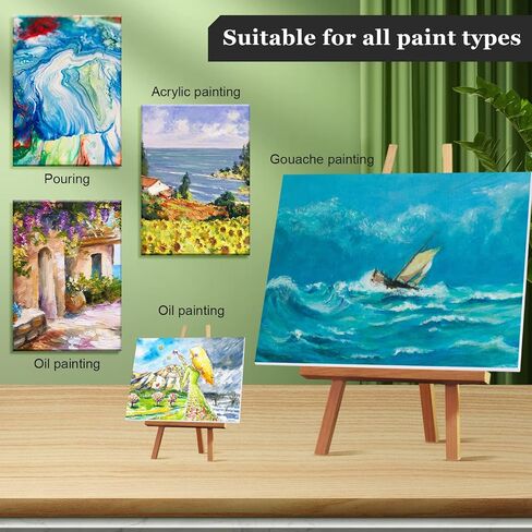 Outus 10 Pack Stretched Canvas 24 x 36 Inch Extra Large Cotton Canvases for Painting Heavy Weight Triple Primed Blank Artist Canvas for Oil Acrylic Paints(24 x 36 Inch) in Saudi Arabia