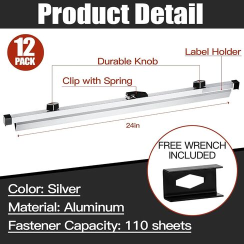 Estune 12 Pcs 24 Inches Blueprint Hanging Clamps Blueprint Blinding Strips Blueprint Storage for Construction Paper Poster Plans Drawings Arts in Saudi Arabia