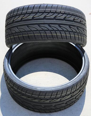 مجموعة من 2 (اثنين) إطارات Haida Racing HD921 Summer Passenger Car عالية الأداء - 245/30R24 245/30ZR24 245/30/24 245/30-24 94W نطاق التحميل XL 4-Ply BSW جدار جانبي أسود UTQG 420AA in Saudi Arabia