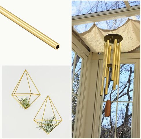 METALLIXITY Brass Tube (4mm OD x 0.75mm Wall T x 300mm L) 2Pcs, Straight Tubing - for Home Furnishing, Machinery, DIY Handicraft in Saudi Arabia