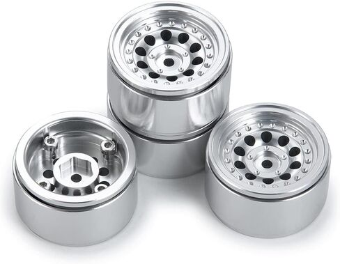 4 قطعة جنوط عجلات Beadlock لـ 1/24 RC محوري SCX24 AXI90081 AXI00001 AXI00002 الزاحف in Kuwait