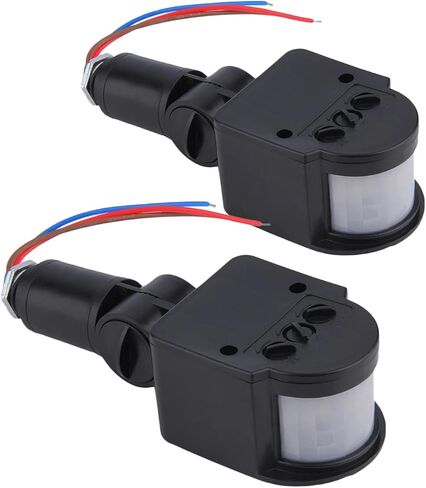 2Pcs Infrared Pir Motion Sensor Detector Wall Light Switch, 120° Pir Motion Sensor Security Flood Light Sensor (AC110V) in Saudi Arabia