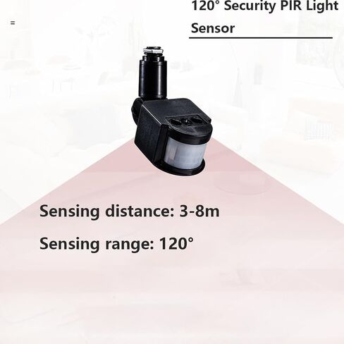 2Pcs Infrared Pir Motion Sensor Detector Wall Light Switch, 120° Pir Motion Sensor Security Flood Light Sensor (AC110V) in Saudi Arabia