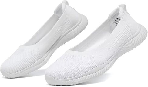 Kundork Ladies Slip on Loafer Shoes Womens Flats Dress Clothes Shoes Ballet Nurse Walking Sneakers Work Casual Comfortable in Saudi Arabia