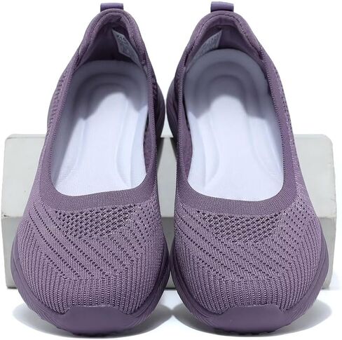 Kundork Ladies Slip on Loafer Shoes Womens Flats Dress Clothes Shoes Ballet Nurse Walking Sneakers Work Casual Comfortable in Kuwait