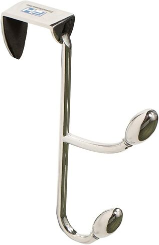FantasHome Traditional Over The Door Double Hooks - Silver in Saudi Arabia