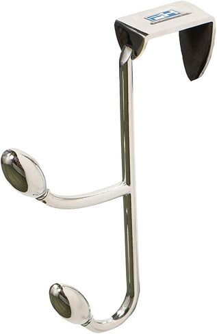 FantasHome Traditional Over The Door Double Hooks - Silver in Saudi Arabia