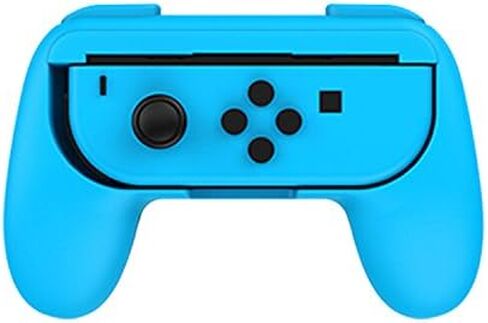 Althemax 2x Joy-Con وحدة تحكم عن بعد، مقبض وقبضة ملحق Joy-Con أسود لألعاب نينتندو سويتش ماريو لسباق السيارات (أحمر وأزرق) in Saudi Arabia