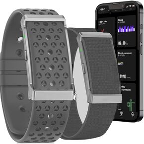 أجهزة تتبع النشاط واللياقة البدنية، مراقبة مستمرة تلقائية طوال اليوم للبيانات الصحية SpO2/ معدل ضربات القلب/ضغط الدم/الإجهاد أثناء النوم/IP68، جهاز تتبع اللياقة البدنية لـ 120 وضعًا رياضيًا، تطبيق مجاني للسوار الذكي in Kuwait