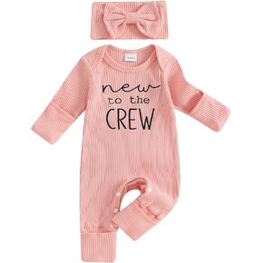 allshope Infant Baby Girl Fall Outfit Sweatshirt Romper Little Sister Lil Sis Long Sleeve Jumpsuit Newborn Clothes in Kuwait