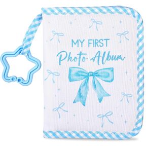 Baby's My First Family Album Soft Photo Cloth Book Pink Bow My First Book of Photos Coquette Bow Baby Memory Album Gift Holds 4x6 Pictures for Babies Newborn Toddler & Kids Baby Shower in Kuwait
