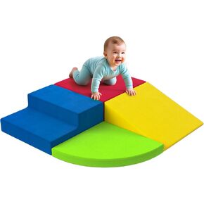ألعاب تسلق كبيرة للأطفال الصغار، مكعبات تسلق رغوية للأطفال الصغار، مكعبات إسفنجية ناعمة للأطفال للتسلق، مجموعة لعب ناعمة مكونة من 4 قطع، صالة ألعاب رياضية داخلية في الغابة للأطفال الصغار من 1 إلى 3 سنوات، تنسيق الألوان، المهارات الحركية in Kuwait