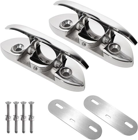 مربط القارب، 4.5 بوصة / 6 بوصة من الفولاذ المقاوم للصدأ من الدرجة البحرية 316 مرابط قابلة للطي حبل مربط قابل للطي لقوارب الكاياك مع قفل in Kuwait