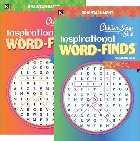 حساء الدجاج Kappa for the Soul Word يجد كتاب الألغاز- 8 "× 5" حجم 3 ألقاب ، البحث عن الكلمات الكتب للمراهقين البالغين ، التعلم التدريبي مع اللعبة ، 3 عبوات in Saudi Arabia