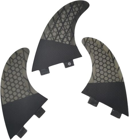 G5 Fiberglass Surfboard Fin Carbion Fiber لتعزيز التحكم والاستقرار - متوافق مع FCS Green M5 Smoke Dark in Saudi Arabia