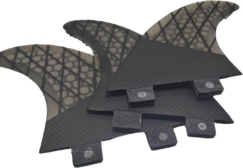 G5 Fiberglass Surfboard Fin Carbion Fiber لتعزيز التحكم والاستقرار - متوافق مع FCS Green M5 Smoke Dark in Saudi Arabia