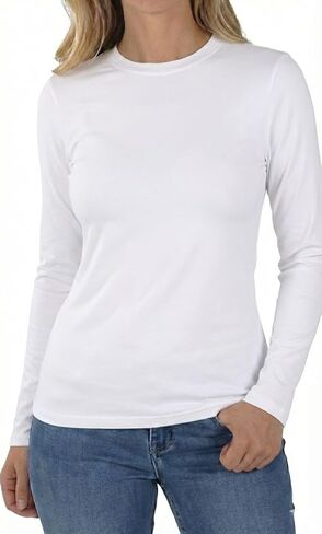 Womens Long Sleeve Thermal Shirts, 2025 Fall Winter Crew Neck Shirt for Women, Stretch Basic Tight Long Sleeve Underwear Tops in Saudi Arabia