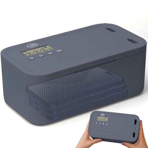 مربع قفل محدد - فصل من الهواتف المحمولة ، وألعاب الفيديو ، والاجتماعية ، والوجبات الخفيفة ، والانحرافات - وضع القفل البسيط أو المؤقت - 30 يوما توقيت كحد أقصى in Kuwait