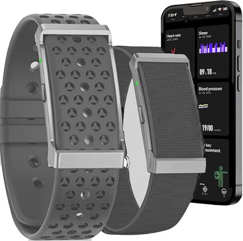 أجهزة تتبع النشاط واللياقة البدنية، مراقبة مستمرة تلقائية طوال اليوم للبيانات الصحية SpO2/ معدل ضربات القلب/ضغط الدم/الإجهاد أثناء النوم/IP68، جهاز تتبع اللياقة البدنية لـ 120 وضعًا رياضيًا، تطبيق مجاني للسوار الذكي in Kuwait