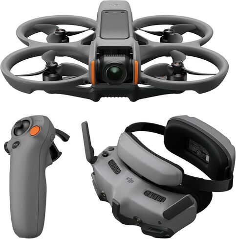 مجموعة DJI Avata 2 Fly Smart Combo (ثلاث بطاريات)، طائرة بدون طيار FPV مع كاميرا 4K، تجربة غامرة، ألعاب بهلوانية بضغطة واحدة، واقي المروحة المدمج، مجال رؤية 155 درجة، كاميرا بدون طيار مع نظارات N3 وRC Motion 3 in Kuwait