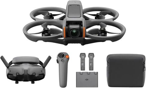 مجموعة DJI Avata 2 Fly Smart Combo (ثلاث بطاريات)، طائرة بدون طيار FPV مع كاميرا 4K، تجربة غامرة، ألعاب بهلوانية بضغطة واحدة، واقي المروحة المدمج، مجال رؤية 155 درجة، كاميرا بدون طيار مع نظارات N3 وRC Motion 3 in Kuwait