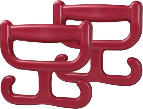 2 Pack Grocery Bag Shopping Bag Carrier Holder Handle for Plastic Bags, Each Holds 100lbs Durable Multi Purpose Heavy Duty Comfortable Grip (Orange) in Saudi Arabia