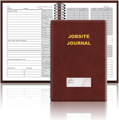 Chiazllta Gublicite Journal 7x10 بوصة البناء اليومية سجل سجل غير مؤرخ سجل السجل المخطط مع PU Cover Leather in Kuwait