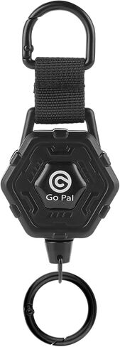 Go Pal Retractable Keychain with Magnetic Closure: Heavy Duty Badge Holder with Belt Clip - Badge Reel with 35" Dyneema Cord - 2pcs zinger retractor for Office, Security, School, Hospital, GF03 in Saudi Arabia
