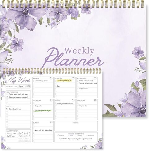 Weekly Planner Notepad 8.5x11 Inch – 52 Sheets Undated Desk Planner Pad for Weekly To-Do List, Schedule & Notes – Productivity Organizer for Work, School, Home & Busy Professionals in Saudi Arabia