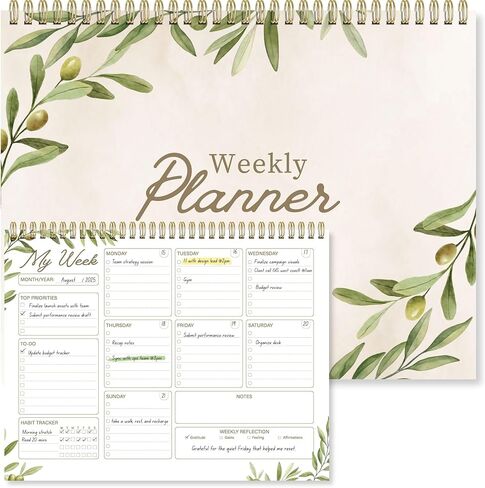 Weekly Planner Notepad 8.5x11 Inch – 52 Sheets Undated Desk Planner Pad for Weekly To-Do List, Schedule & Notes – Productivity Organizer for Work, School, Home & Busy Professionals in Saudi Arabia